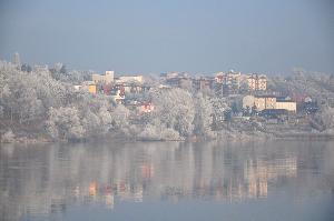 Toruń - winnica zimą