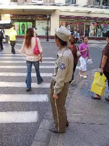 Chiny - policjantka drogowa