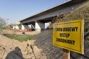 Toruń - budowa mostu autostradowego