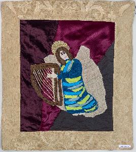 Alicja Popławska - aplikacja na tkaninie