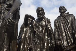 August Rodin - grupa rzeźbiarska Mieszczanie z Calais