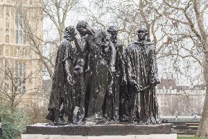 August Rodin - grupa rzeźbiarska Mieszczanie z Calais